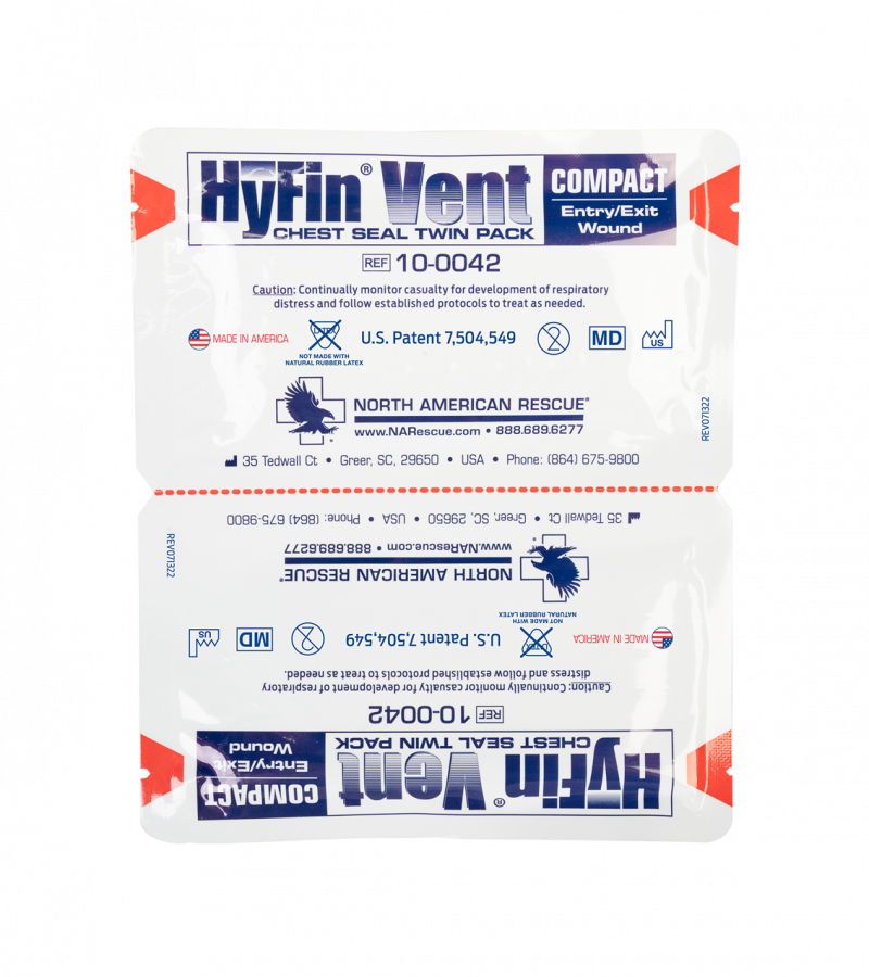 Hyfin Vent Compact Chest Seal Twin Pack