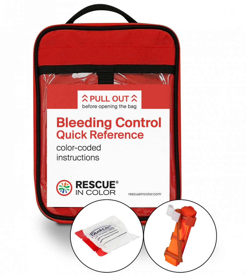 Advanced Rescue in Color Kit<br /><span class="subproduct">Single tourniquet, QuikClot Gauze</span>